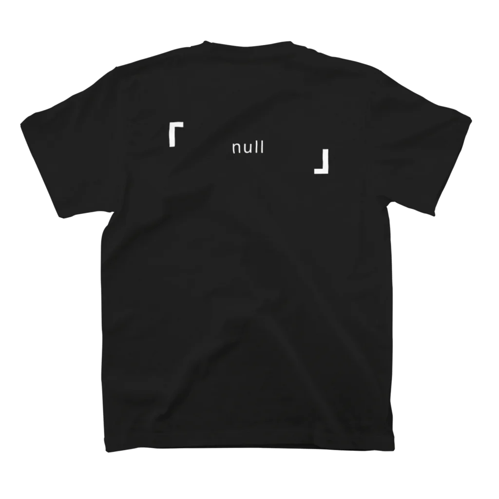 「   null   」の「   anti "shinzou"   」 スタンダードTシャツの裏面