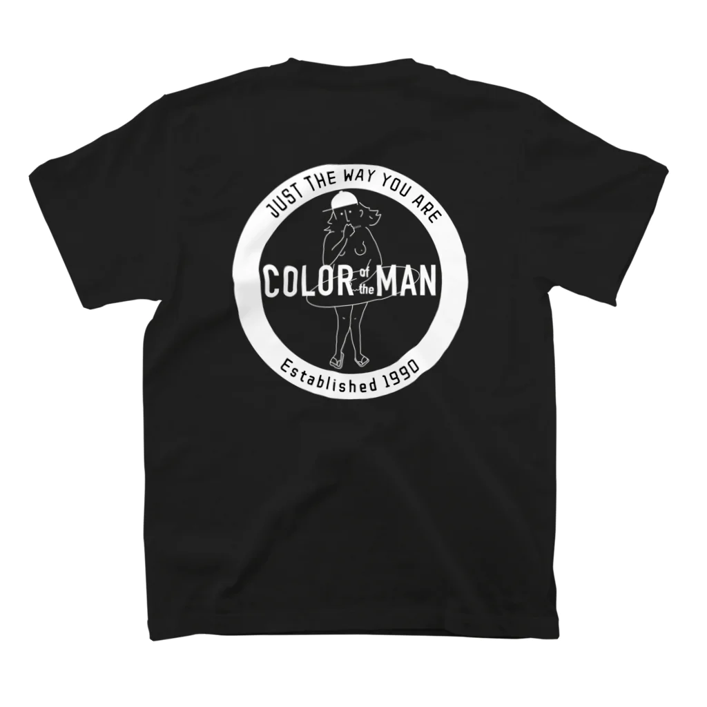 COLOR of the MANのCircle  Logo -black- スタンダードTシャツの裏面