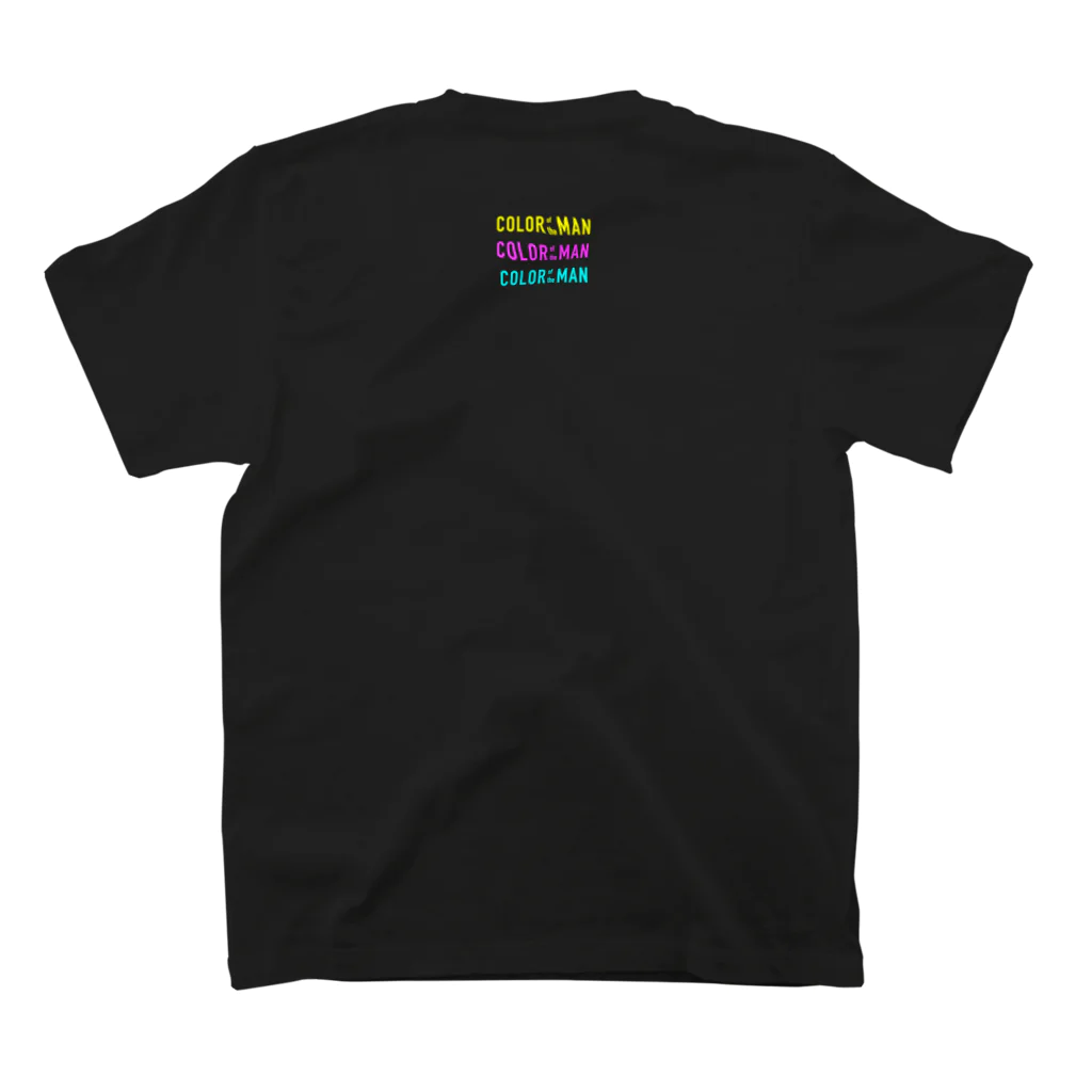 COLOR of the MANのTriple OYAJI -black- スタンダードTシャツの裏面