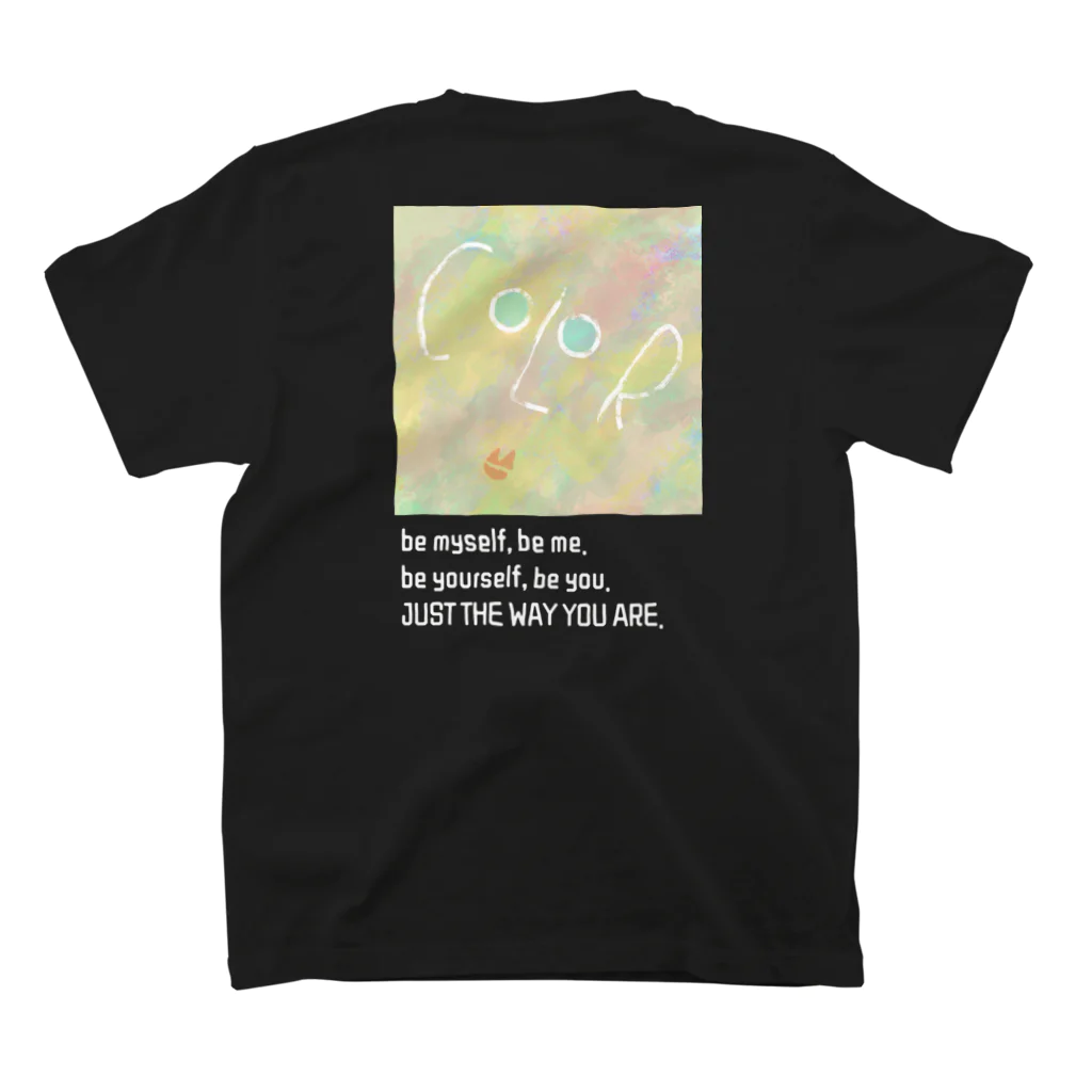 COLOR of the MANのCOLOR “in” the MAN “in” the COLORs スタンダードTシャツの裏面