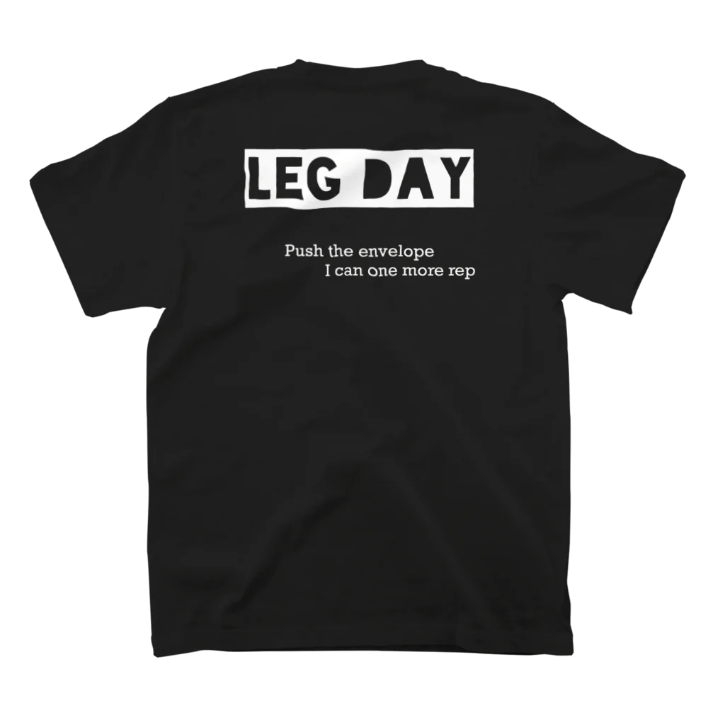 Fiber のFiber_Leg Day スタンダードTシャツの裏面