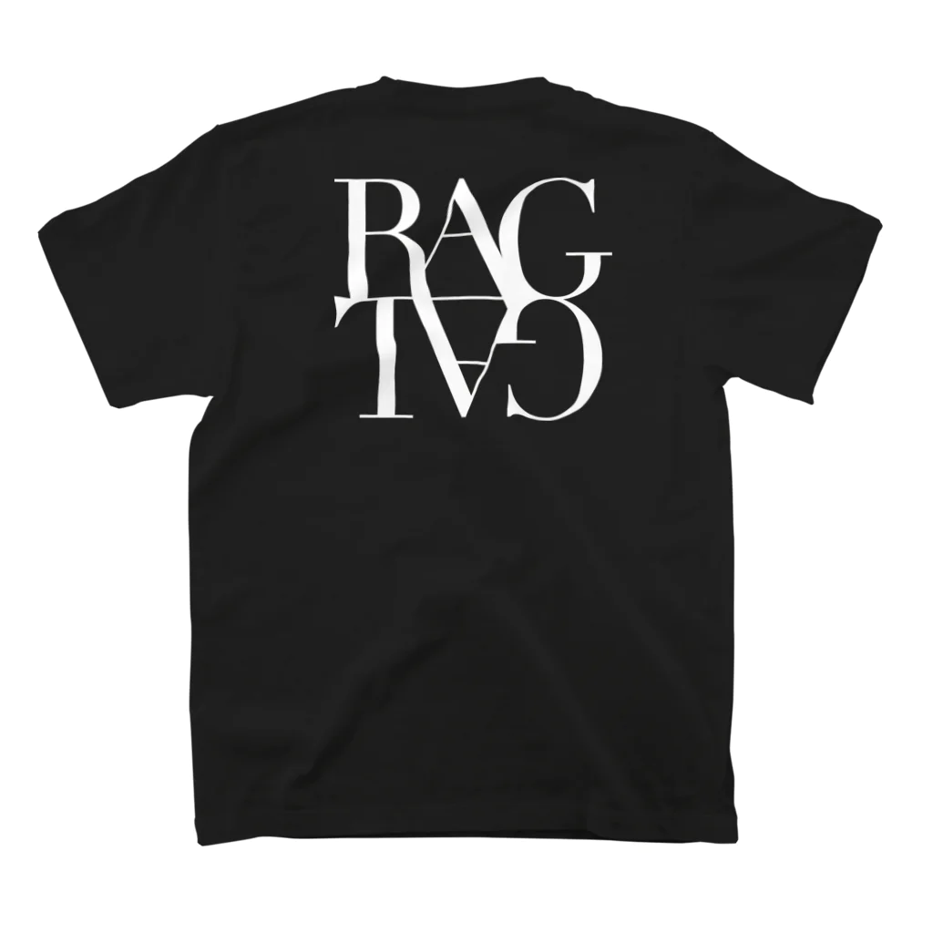 RagTag(ラグタグ)バンド公式グッズのRagTag白LOGO スタンダードTシャツの裏面