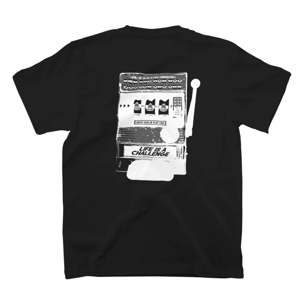 Too fool campers Shop!のLIFE IS A CHALLENGE01(白文字) スタンダードTシャツの裏面