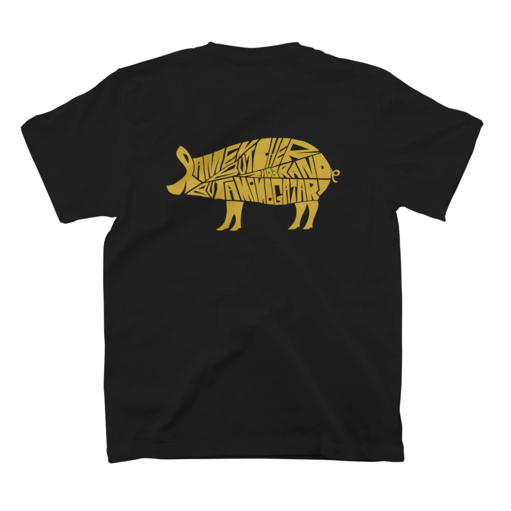 GRIZZLYの豚物語【gri002】 スタンダードTシャツの裏面