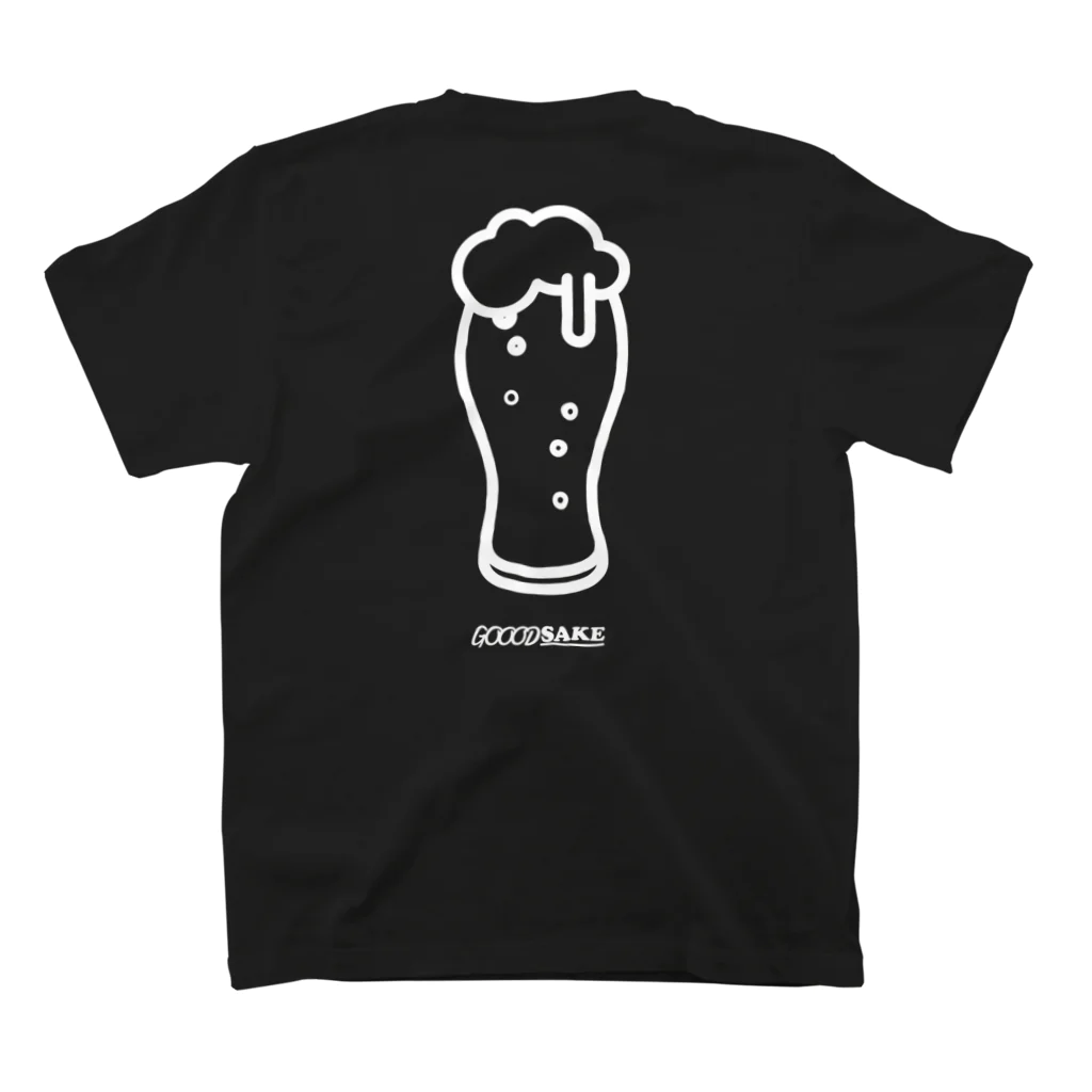 GOOD_SAKEのGOOD SAKE = ぐっと酒　ビール スタンダードTシャツの裏面