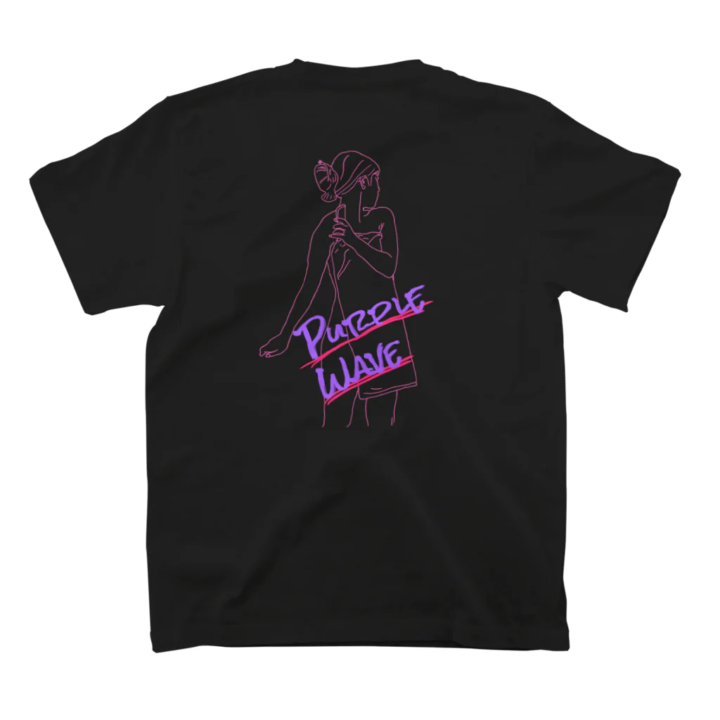 PURPLE WAVEの振り返り美人 スタンダードTシャツの裏面