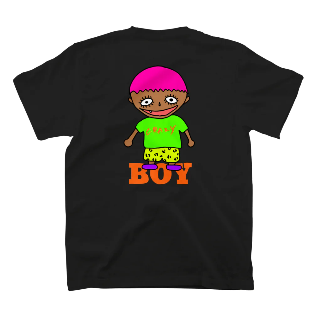 Bee Baby CreatorのFXXKING CRAZY BOY スタンダードTシャツの裏面