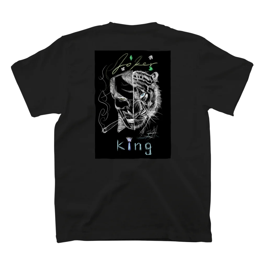 jackartworkのJOKER&KING スタンダードTシャツの裏面