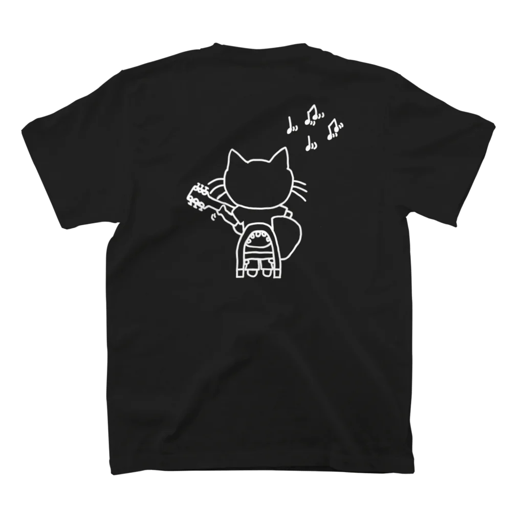 nekodanshakuの猫弾 スタンダードTシャツの裏面