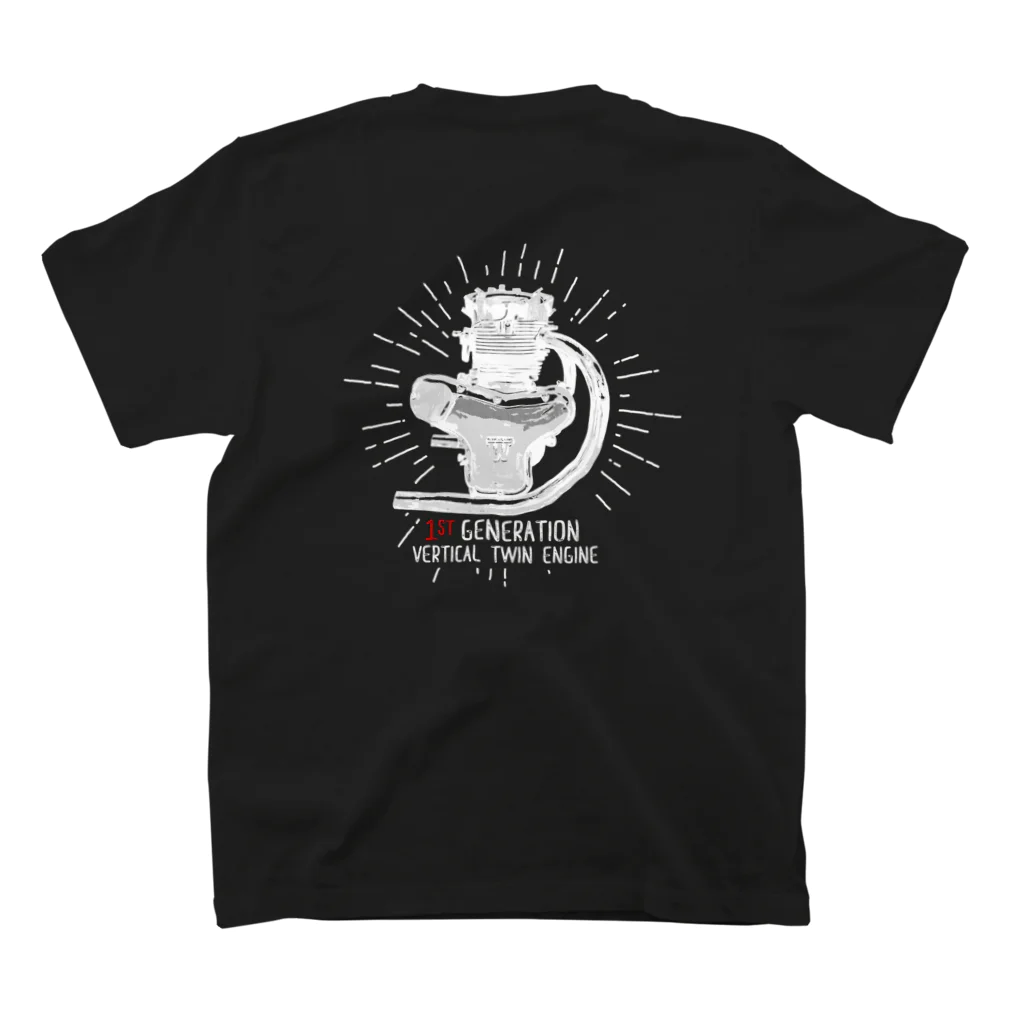 Too fool campers Shop!のW1 ENGINE01(白文字) スタンダードTシャツの裏面