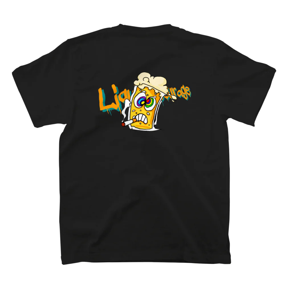 Liquid Courage officialのビールくん！ S/S type.2 スタンダードTシャツの裏面