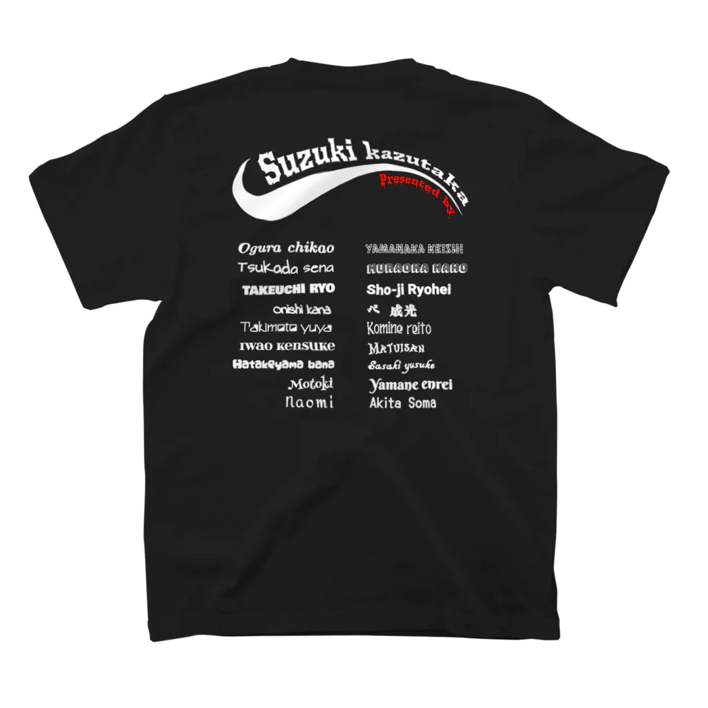 comwamのkazu スタンダードTシャツの裏面