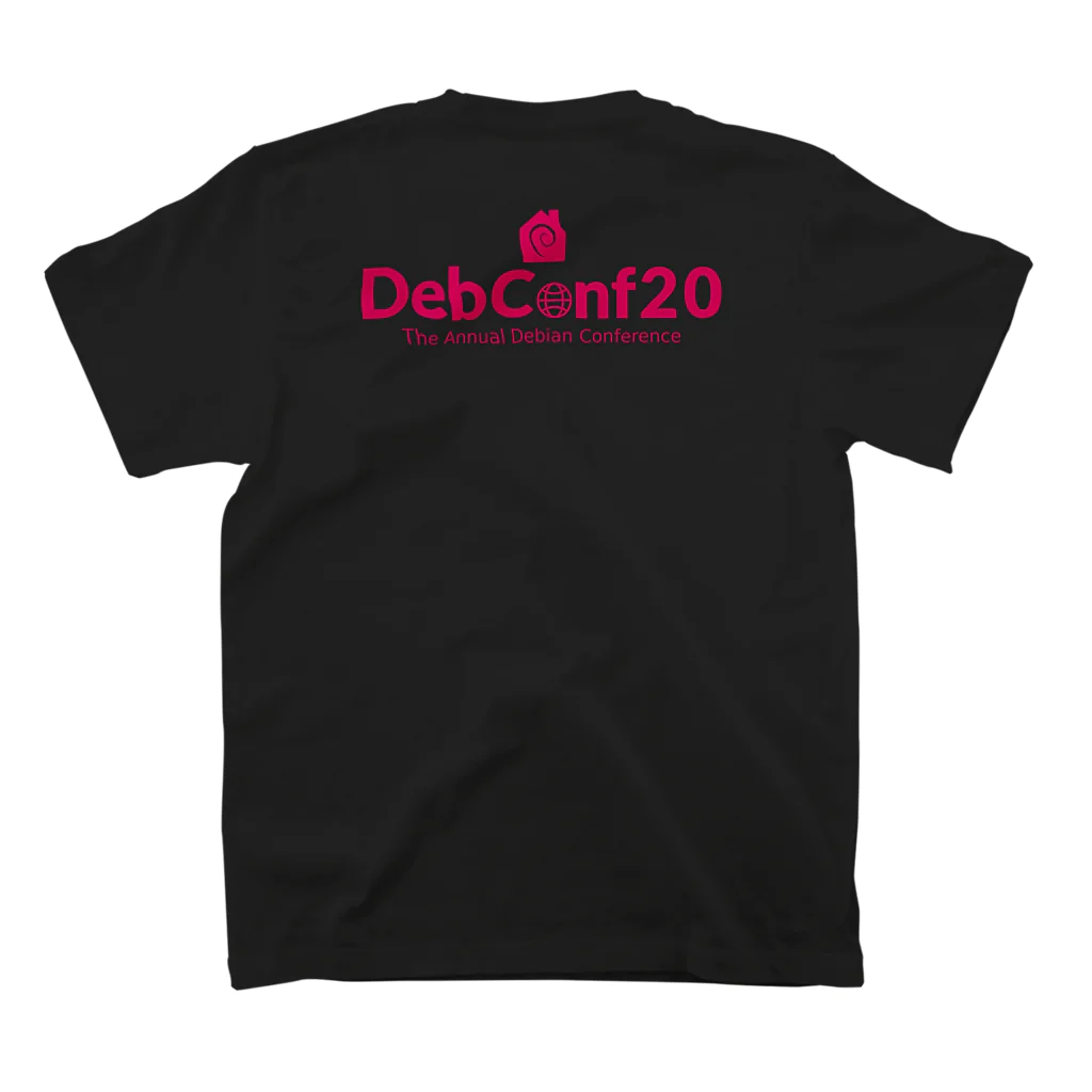 matokenのDebConf20 mono Regular Fit T-Shirtの裏面