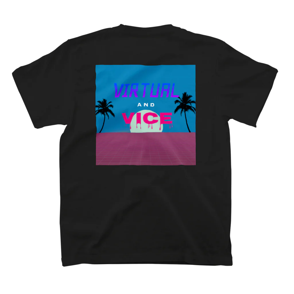 Virtual_and_Viceのpalm tree スタンダードTシャツの裏面