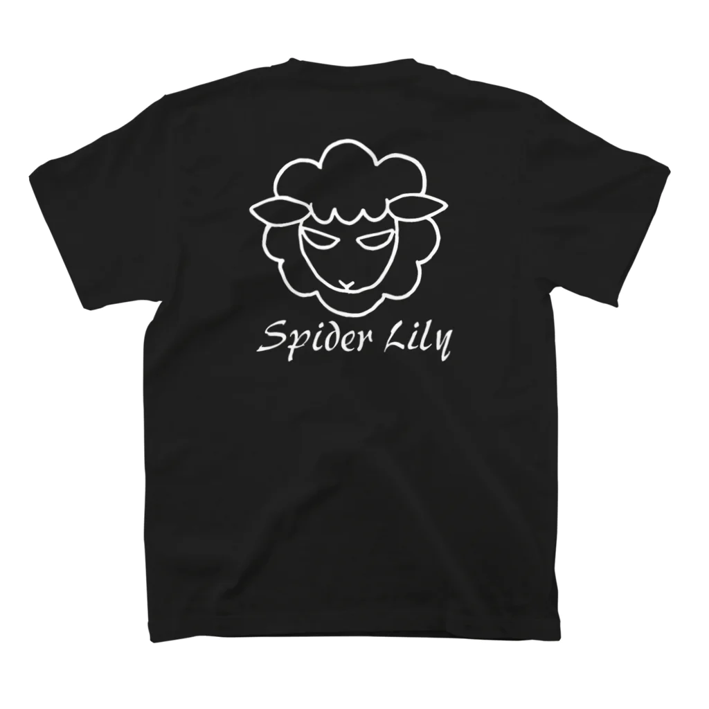 Spider  Lilyの白い羊 Regular Fit T-Shirtの裏面