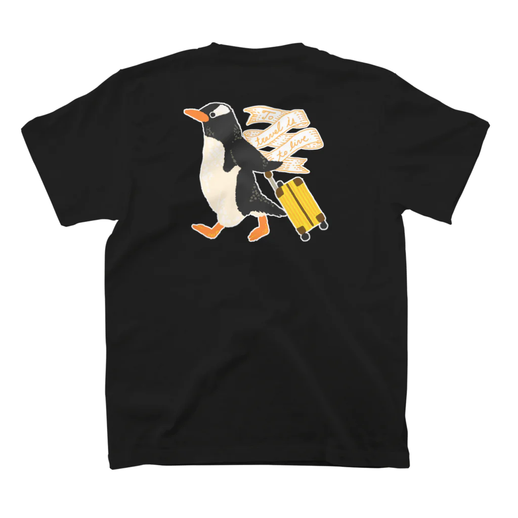 This is Mine（ディスイズマイン）の旅するペンギン（白ふちバージョン） スタンダードTシャツの裏面