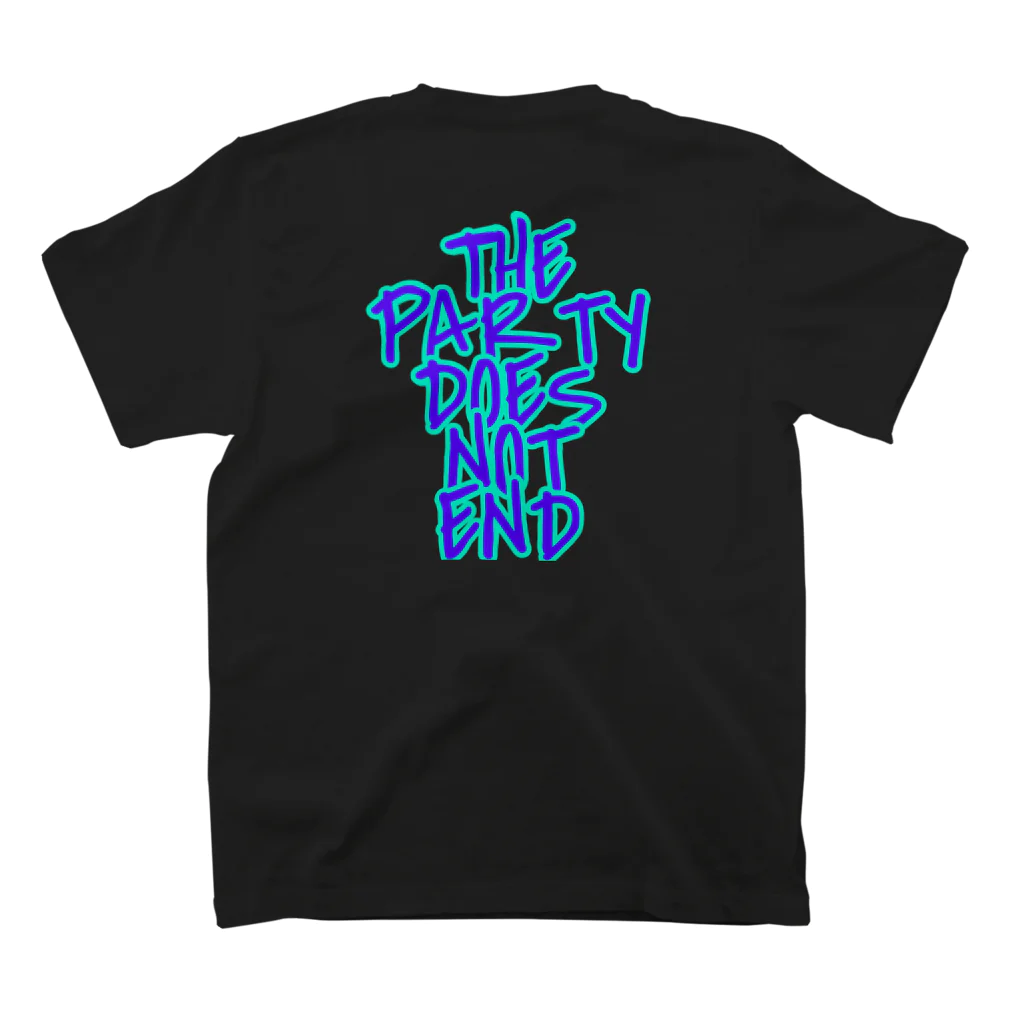 THE PARTY DOES NOT ENDのSTREET LOGO スタンダードTシャツの裏面