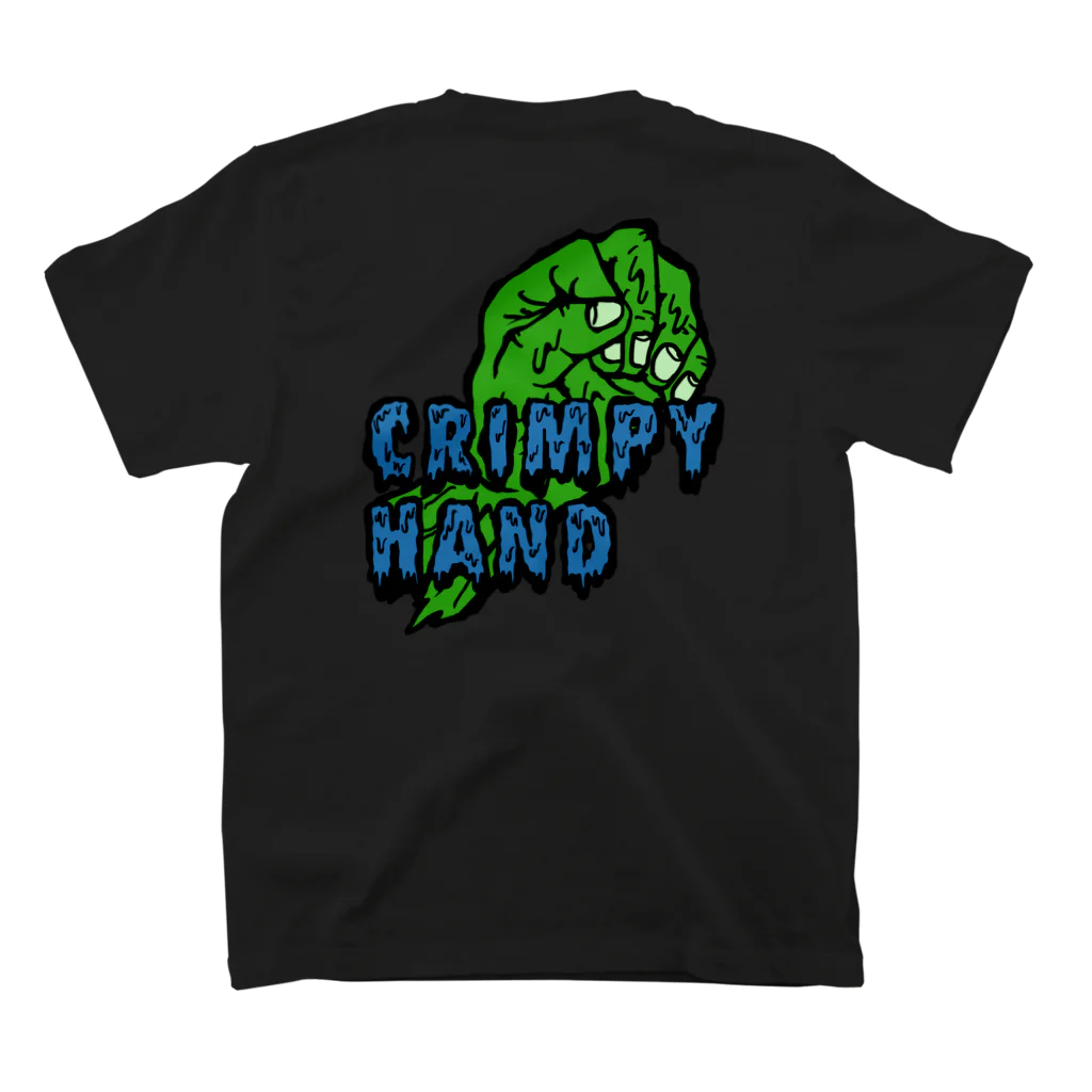 Saicho公式ショップのCrimpy Hand Logo Regular Fit T-Shirtの裏面