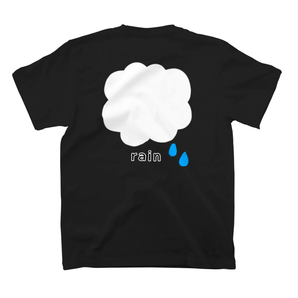 クオッカくおっかのしんぷるにrain スタンダードTシャツの裏面