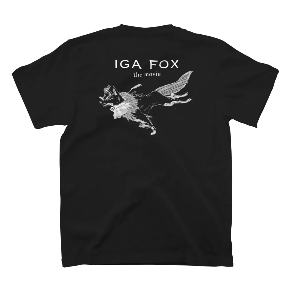 igafoxのIGA FOX the movie スタンダードTシャツの裏面