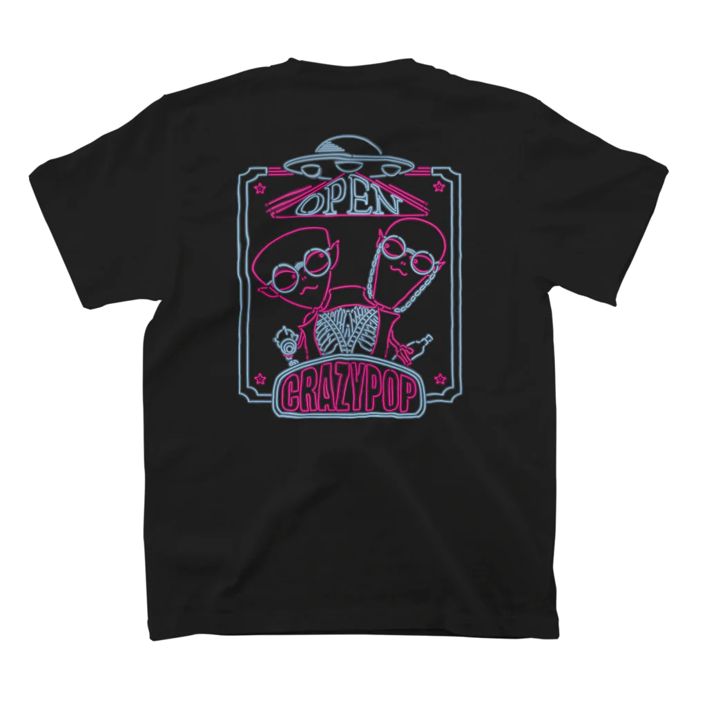 crazy popのネオリアンpink スタンダードTシャツの裏面