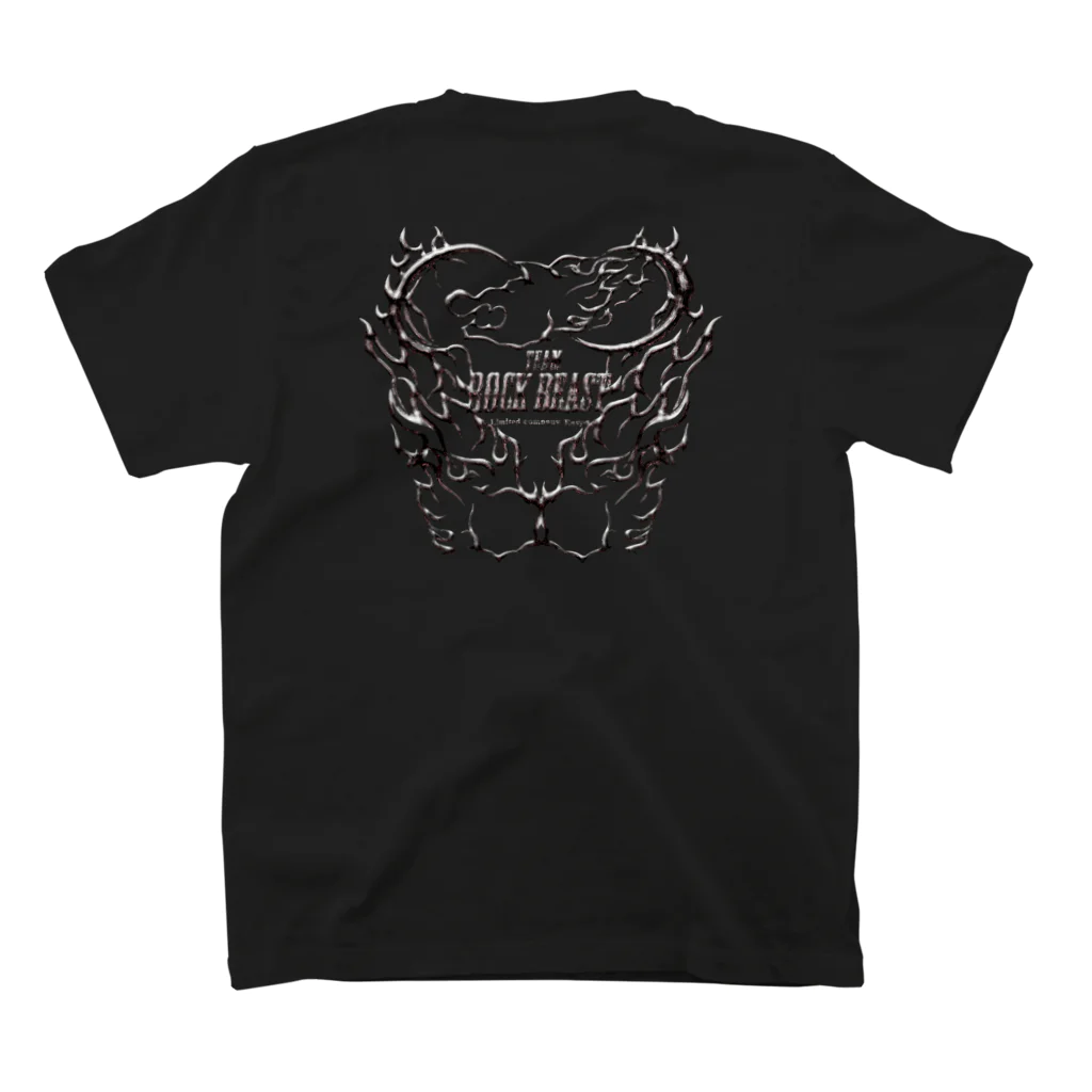 コレン@team【ROCKBEAST】のteamROCKBEASTファイヤーパターンロゴアイテム スタンダードTシャツの裏面