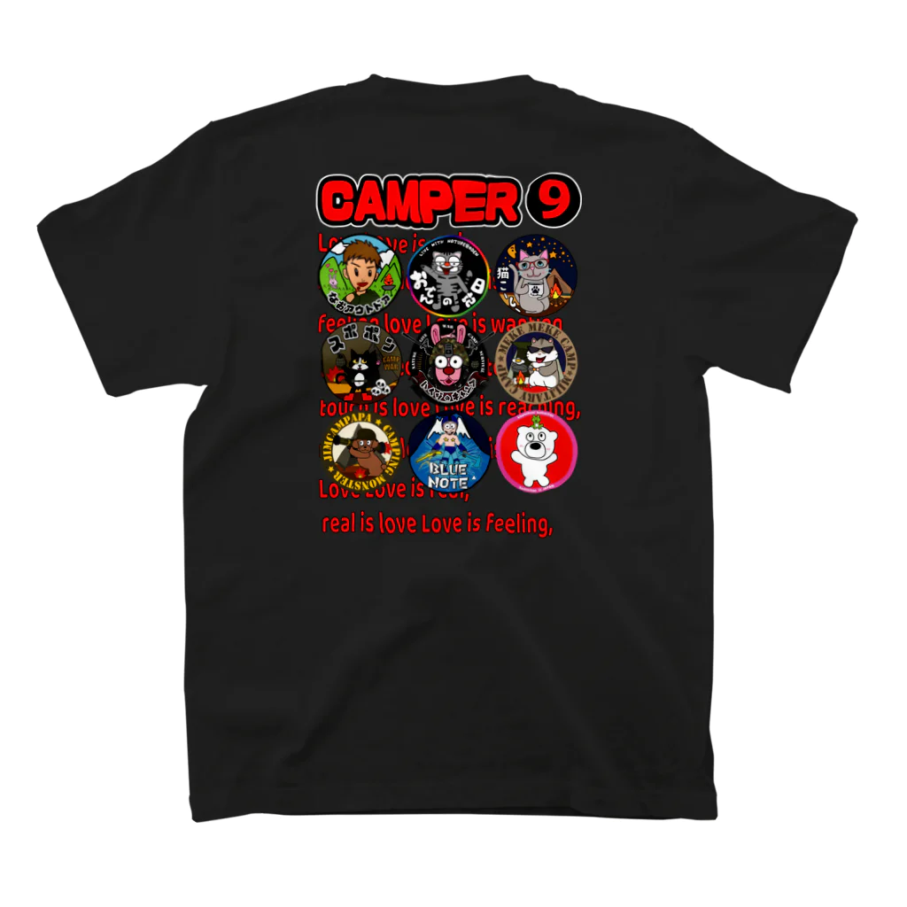 ハイジのキャンプのcamper9パートⅡ スタンダードTシャツの裏面