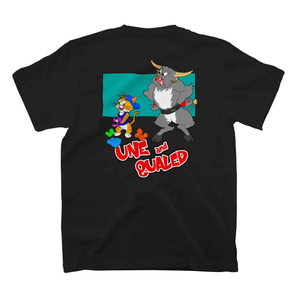 UNEQUALED/VERTEXのアニとクォード スタンダードTシャツの裏面