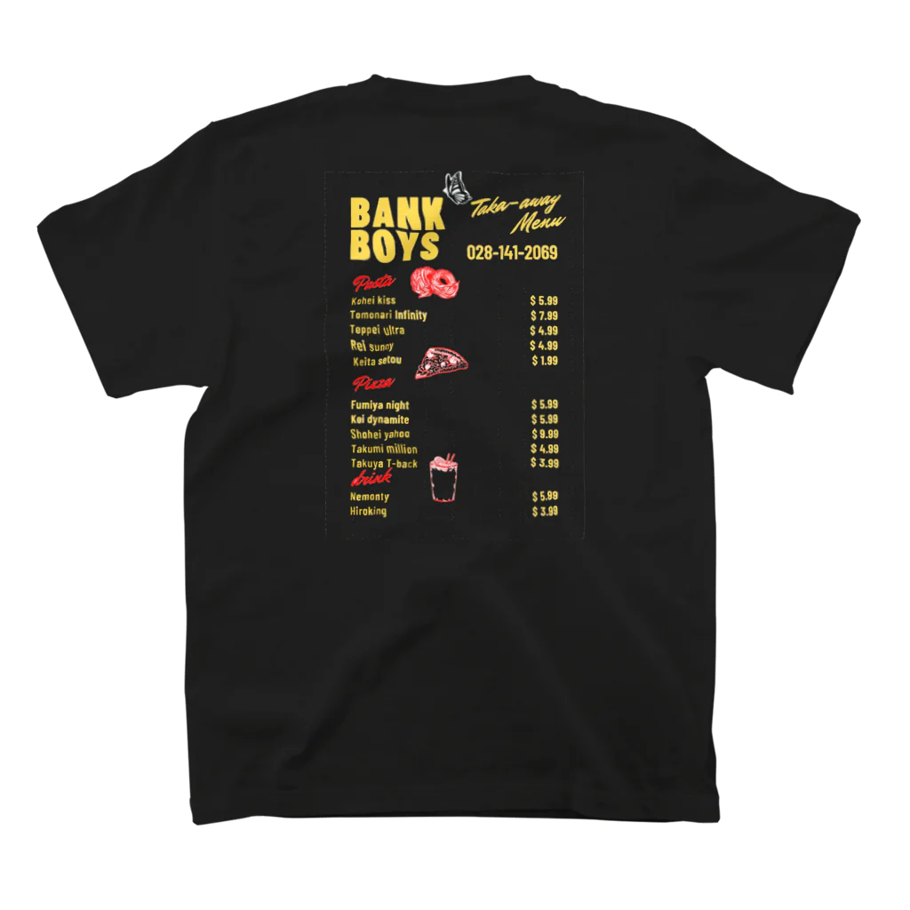 たれまゆのBank Boys Regular Fit T-Shirtの裏面