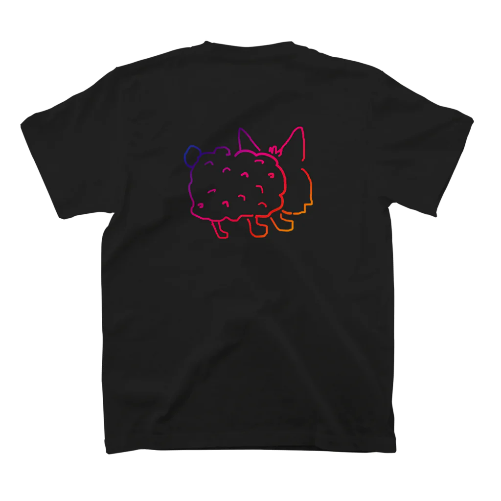 kuma's boxのはぷろふのいぬ 覚醒 スタンダードTシャツの裏面