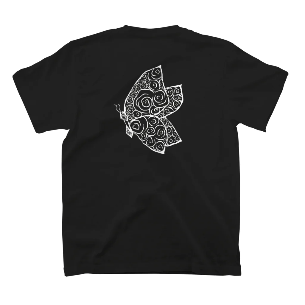 K'ROSEのButterfly Rose Regular Fit T-Shirtの裏面