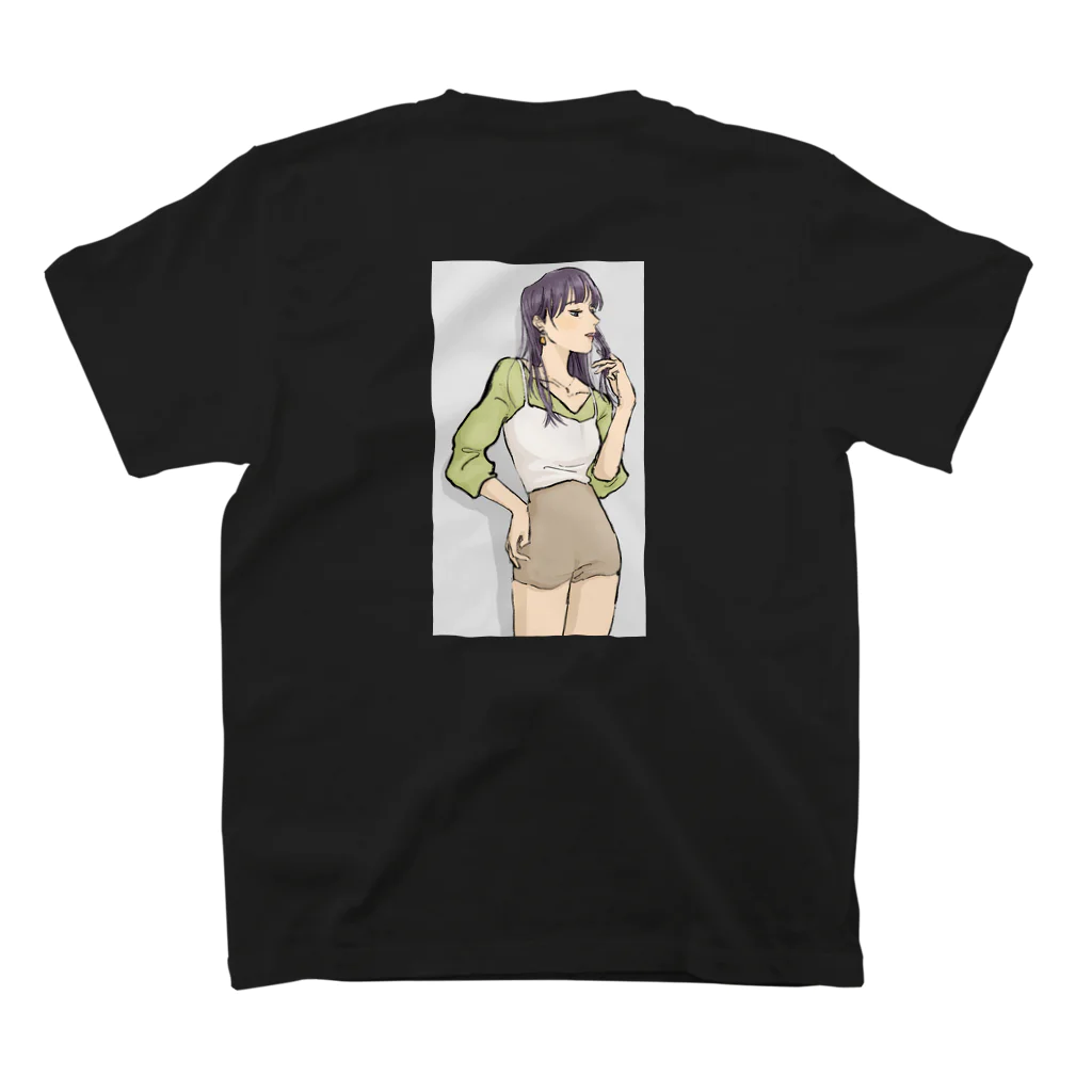 わんこのエベ女子 スタンダードTシャツの裏面