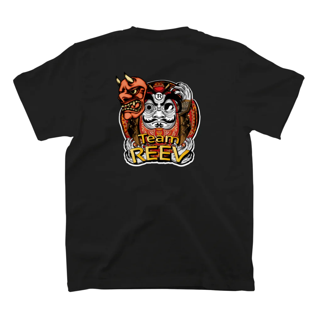 REEV STOREのTeam REEV Tシャツ(黒) Rロゴ 目あり スタンダードTシャツの裏面