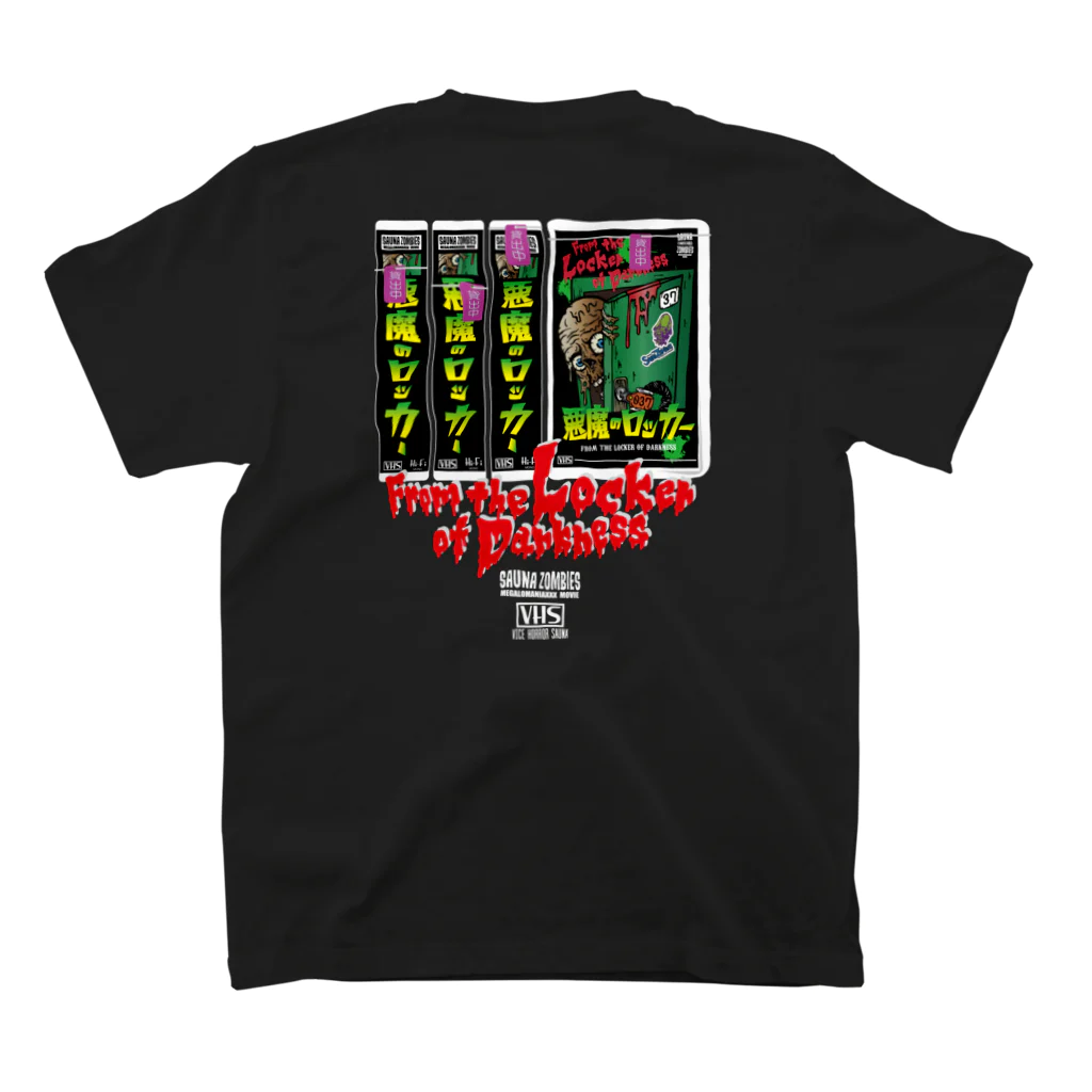 SAUNA ZOMBIESのSAUNA ZOMBIES - VHS T- スタンダードTシャツの裏面