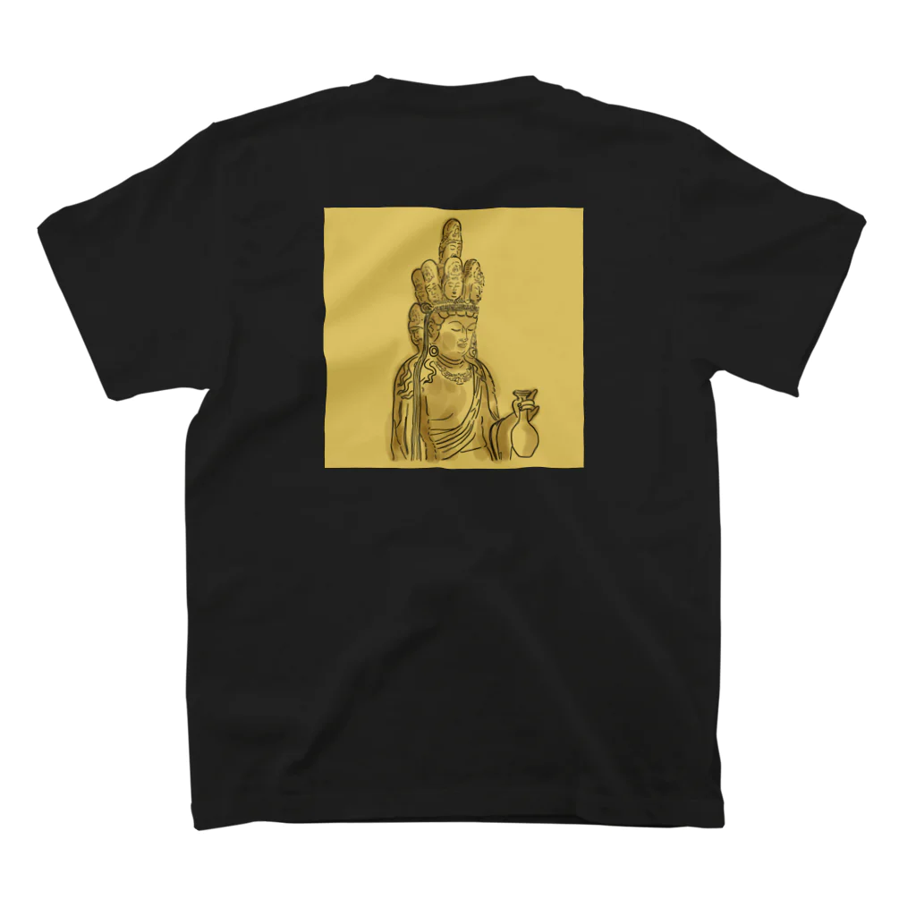 西室院　仏画部の仏像　国宝　観音　-kougen- 2021 F/W Regular Fit T-Shirtの裏面