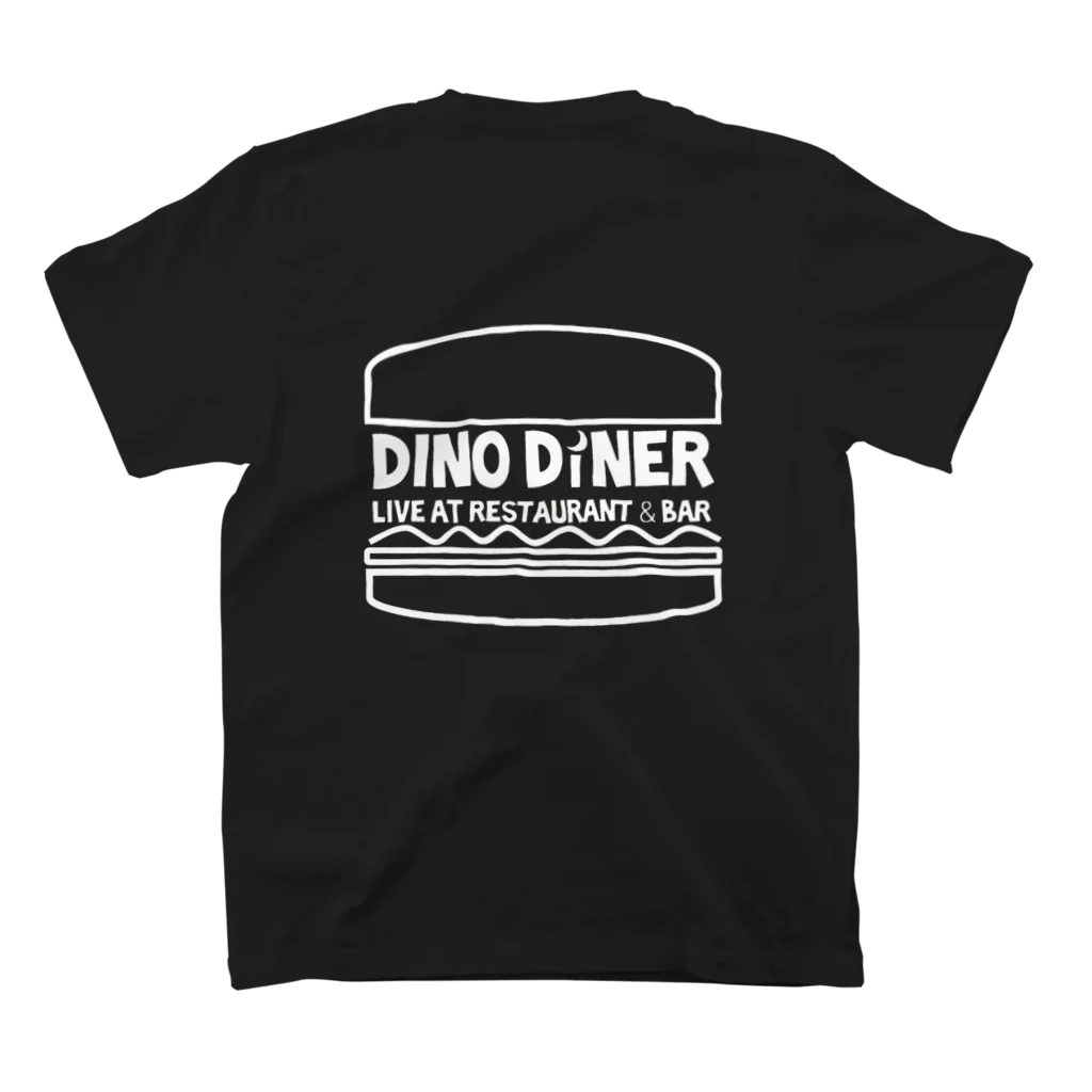 DINO DINERのディノダイナーオリジナルロゴ スタンダードTシャツの裏面