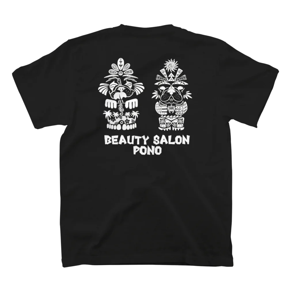 BULL HAWAII mihoデザイのbeauty salon PONO スタンダードTシャツの裏面