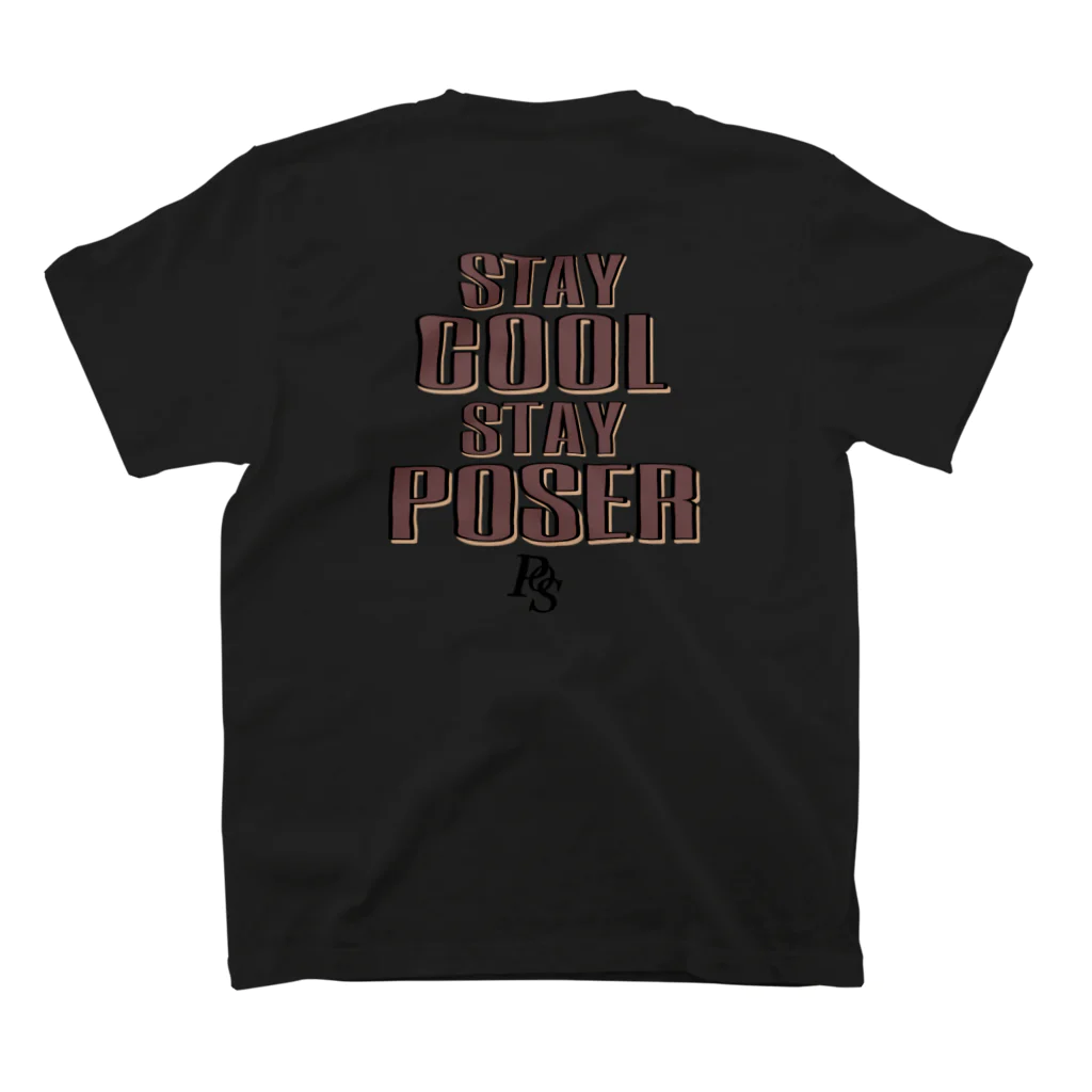 POSERのPOSER  スタンダードTシャツの裏面