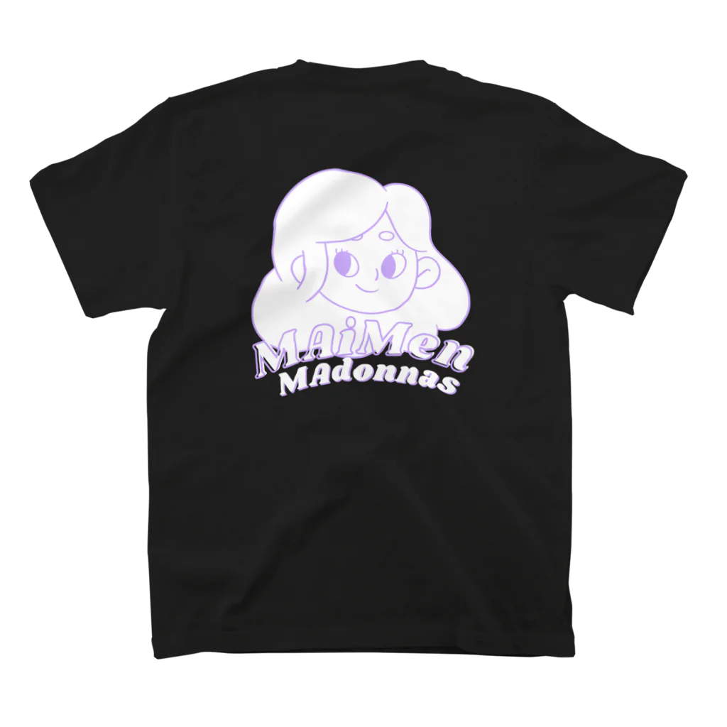 マいめんショップ👶🍼のMAimenMAdonnas　背面Tシャツ×ブラック スタンダードTシャツの裏面