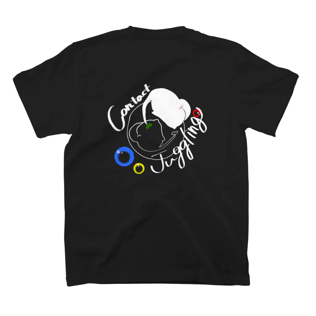 桃栗　アキの【かいわれjuggling】-contact.1 スタンダードTシャツの裏面