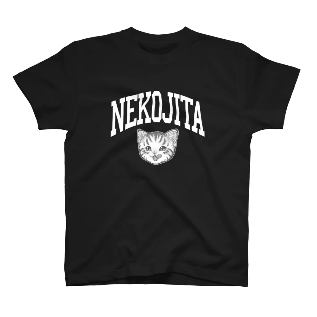 nya-mew（ニャーミュー）の猫舌カミングアウト_ホワイト スタンダードTシャツ