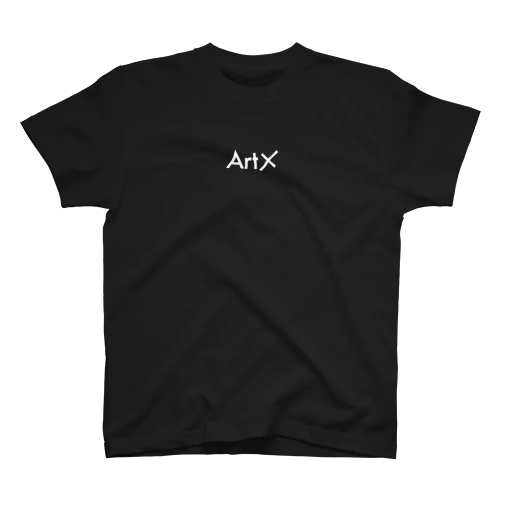 aisaacのArtX白ロゴ Regular Fit T-Shirt