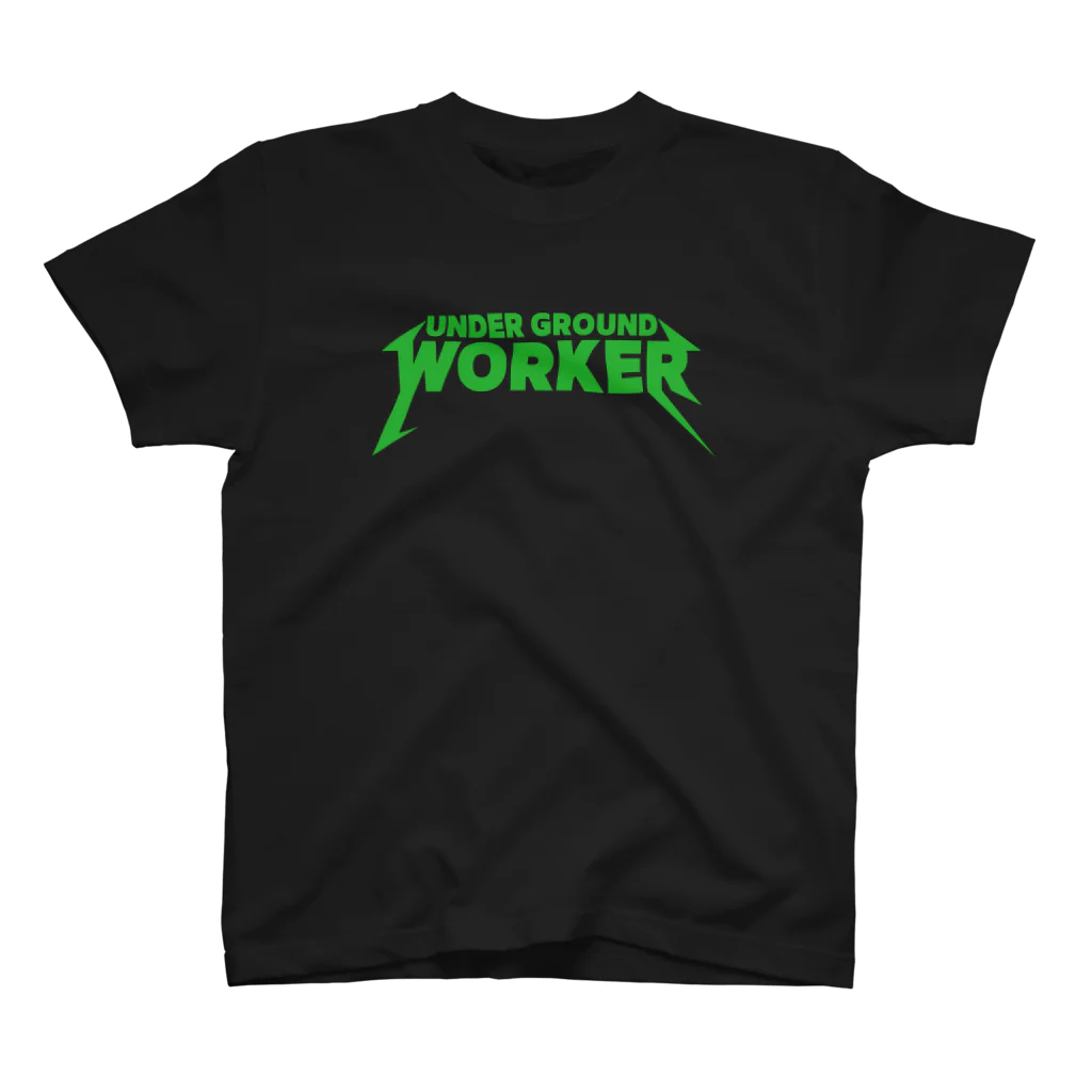地下労働者GOODSストアのグリーン地下労働者ロゴTシャツ2022 スタンダードTシャツ