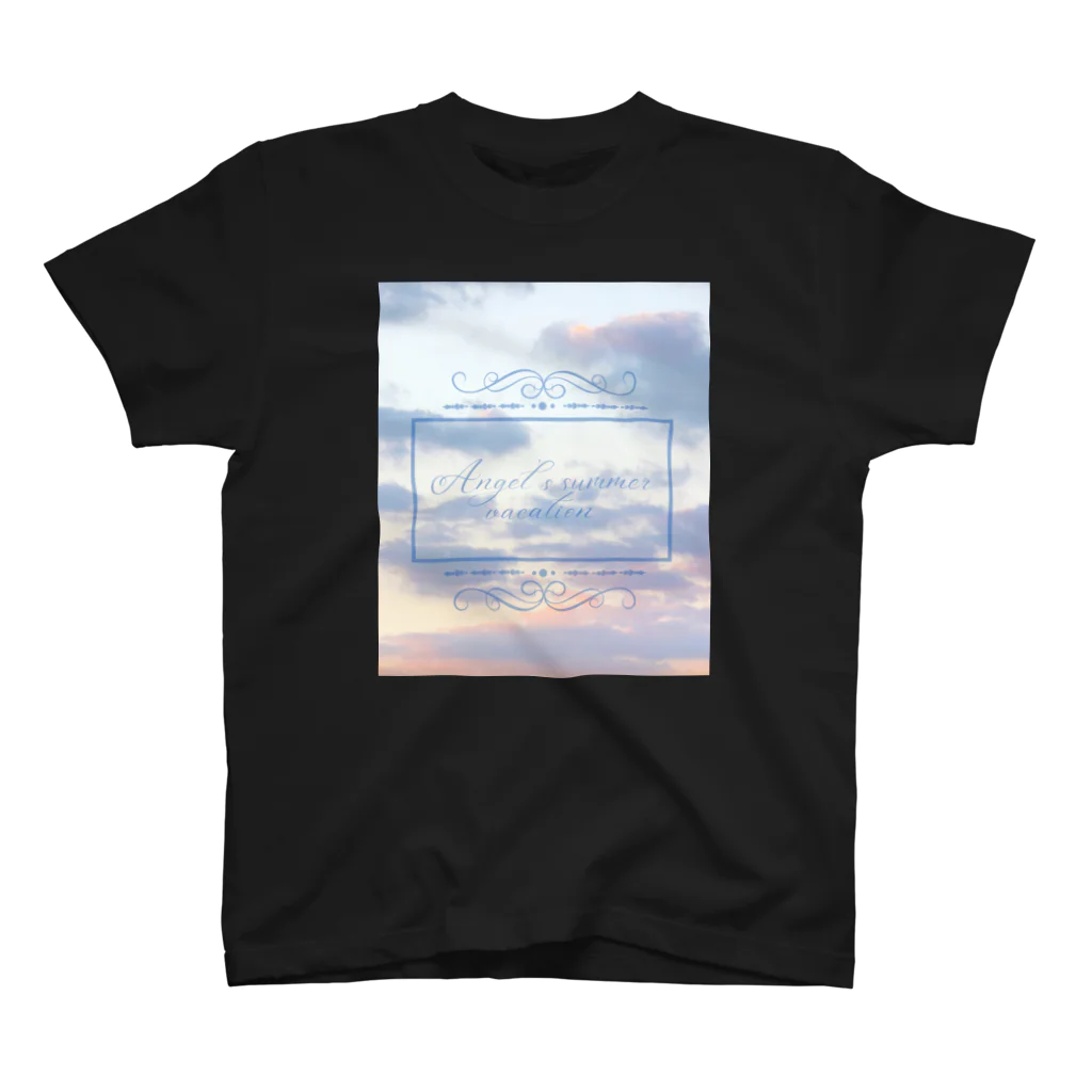 ゆにねこ惑星のପ天使の夏休みଓ夕暮れ旅行(濃) Regular Fit T-Shirt