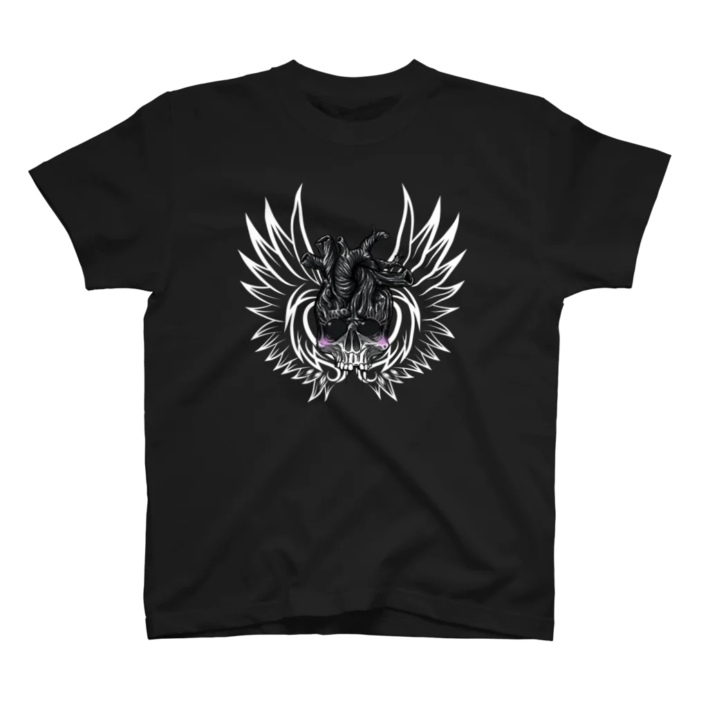 yuki-tsubakiのつけまドクロAngel Regular Fit T-Shirt