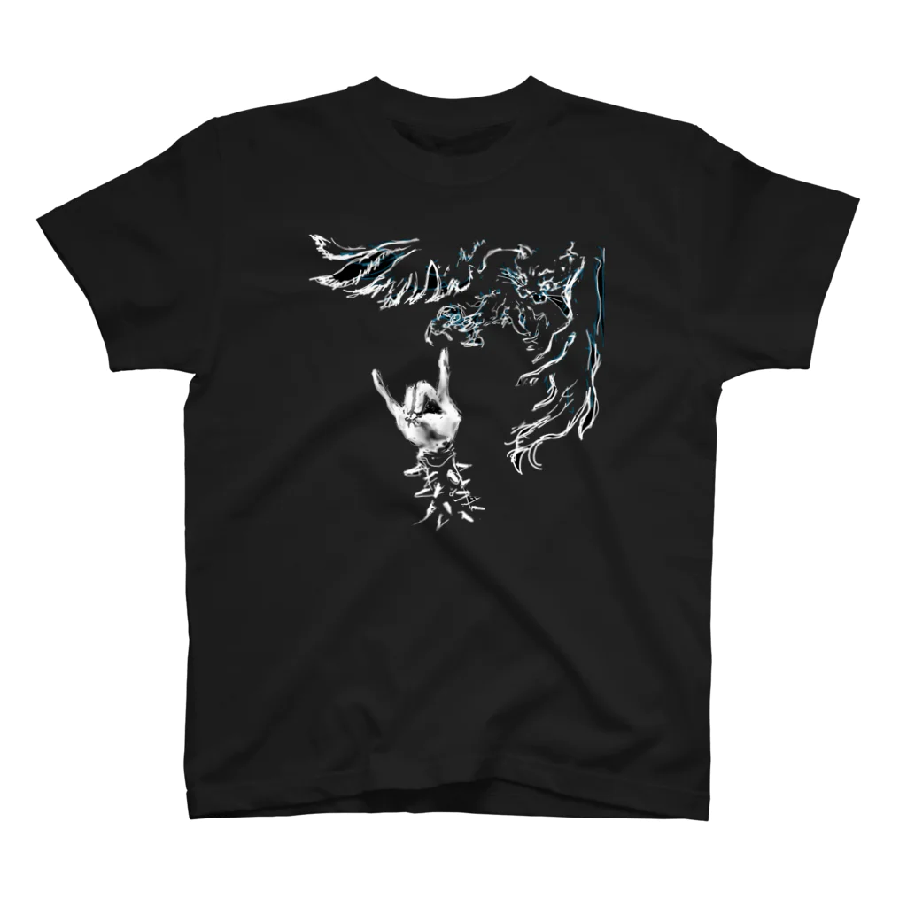 Kiako房のMetal-loving cat eagle スタンダードTシャツ