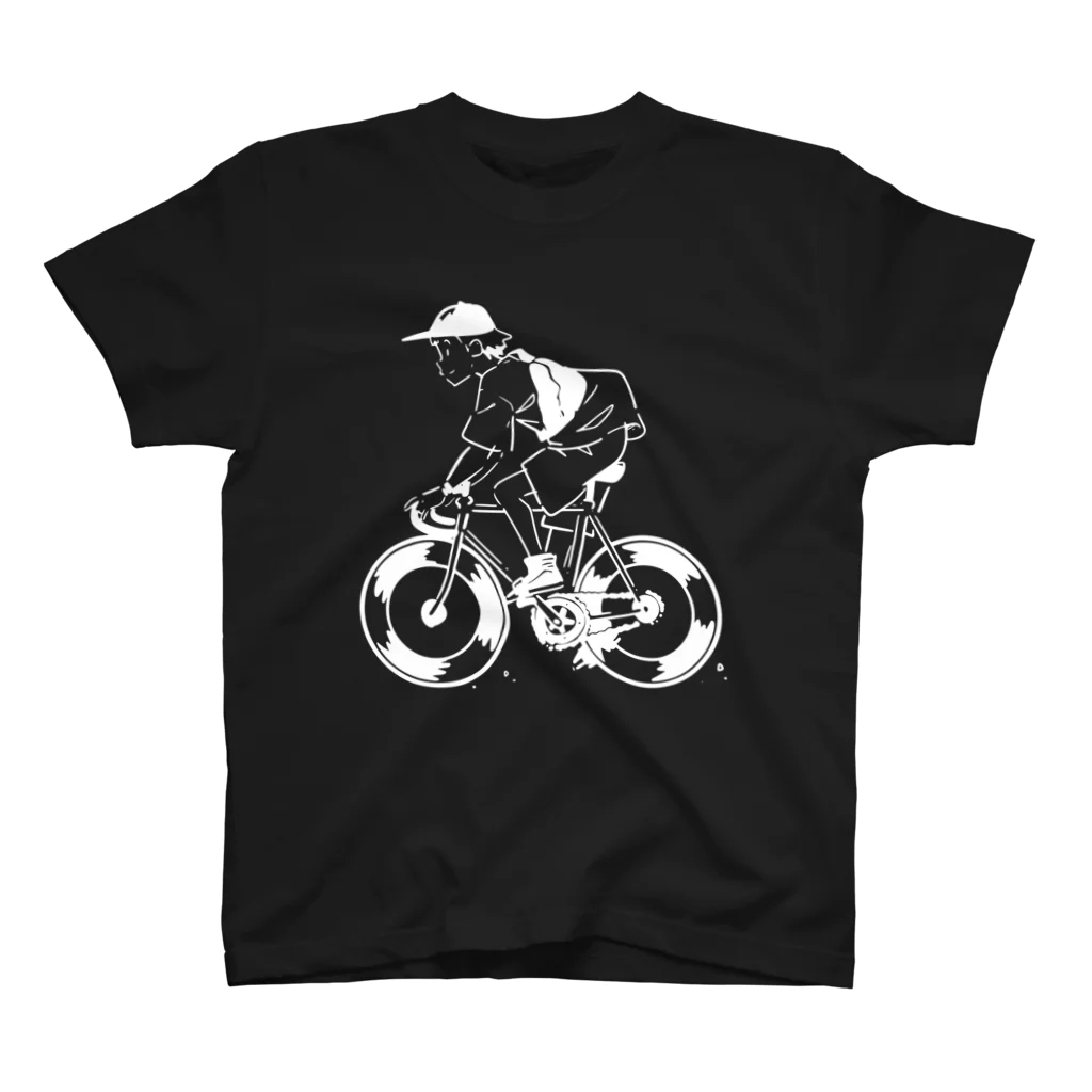 山形屋米店のピストバイクでポタリング スタンダードTシャツ