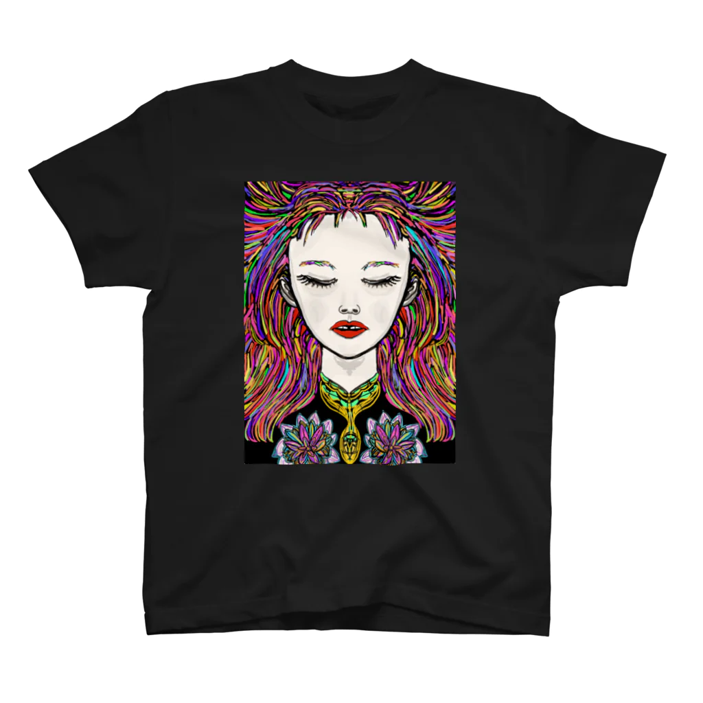 ChristeleImaginationのKaleidoscopic Girl Regular Fit T-Shirt