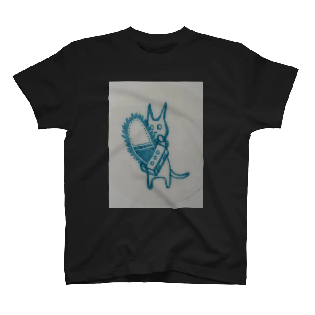 NekoKurageのチェーソーネコ Regular Fit T-Shirt