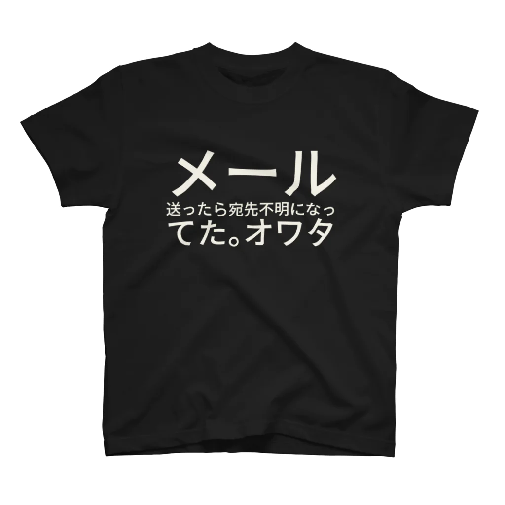 すくなのメール送ったら宛先不明になってた。オワタ スタンダードTシャツ